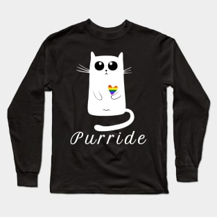 Purride Cat LGBT Long Sleeve T-Shirt